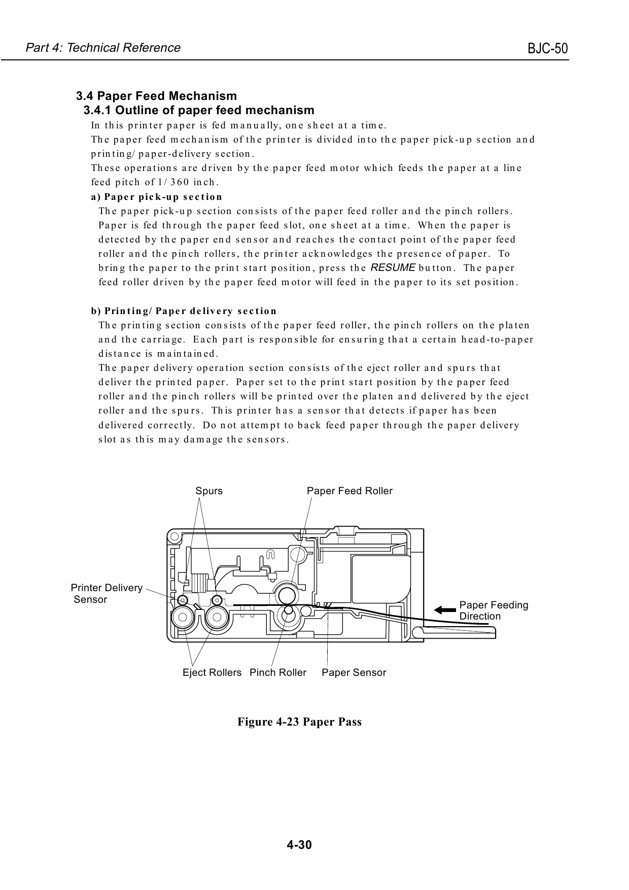 Canon BubbleJet BJC-50 Service Manual-5